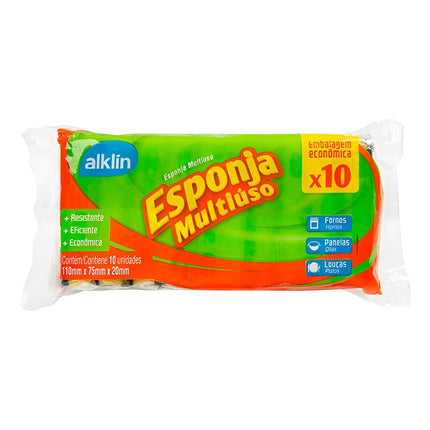 Esponja Cocina Multiuso X10, Alklin