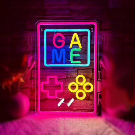 Letrero De Neón Gamer Hy-7848 V