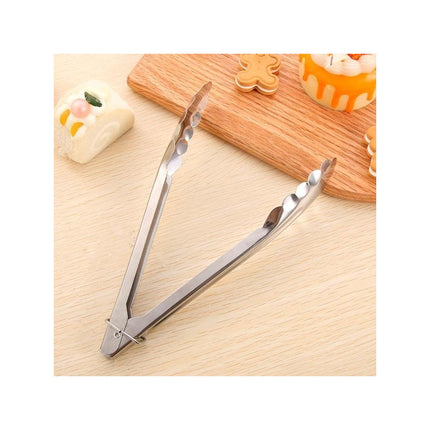 Pinza Para Servir De Metal  33.5cm Anillo Para Bloquear  Plateado