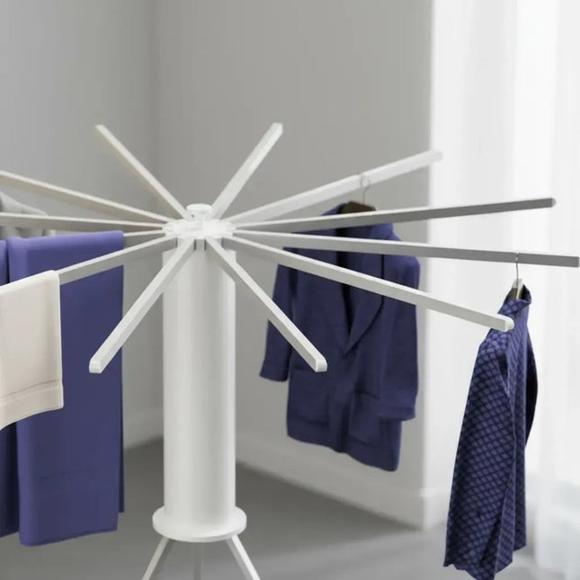 Tender Plegable Circular 12 Varillas Gris