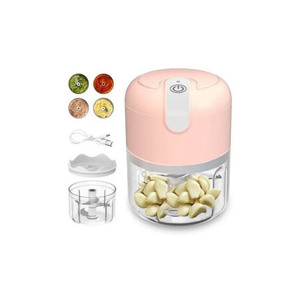 Mini Procesadora Inalambrica Usb Triturador Cortadora 37w Blanco
