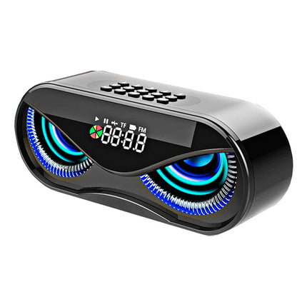 Radio Reloj Despertador Buho Fm/sd/bt Negro