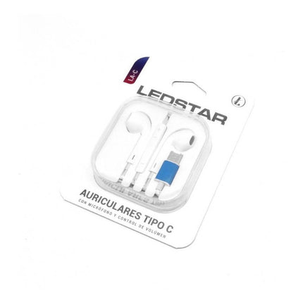 Auriculares  Ledstar Tipo C  Blanco