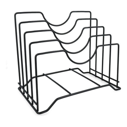 Soporte Ollas-tabla Separador Metal Tapas Organizador Blanco