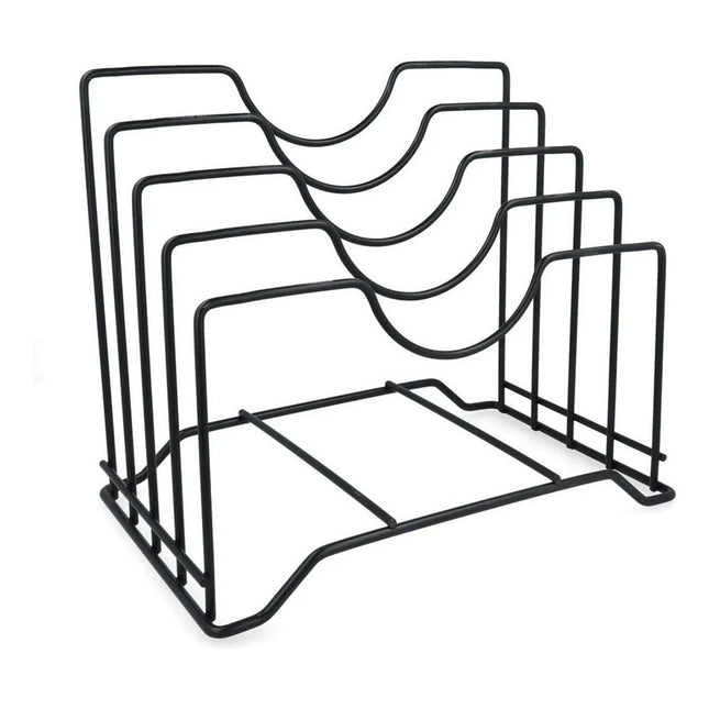 Soporte Ollas-tabla Separador Metal Tapas Organizador Blanco