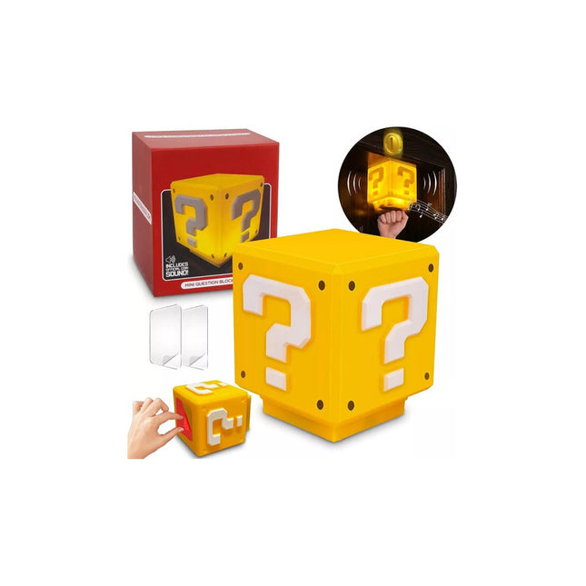 Lampara Led Veladora Super Mario Luz Calida Y Sonido Moneda  Amarillo Amarillo