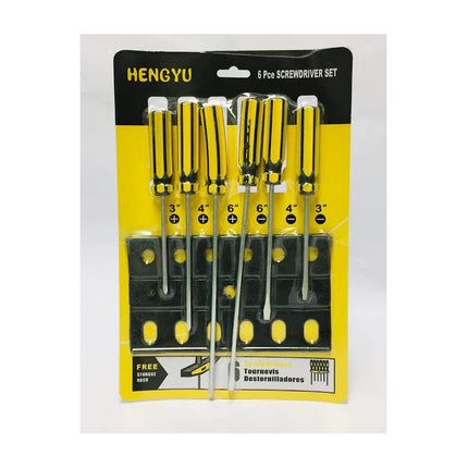 Destornilladores  Chato/phillips Surtido X6