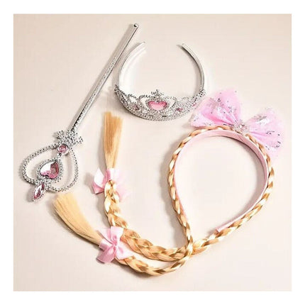 Set Infantil De Princesa 3pcs. Rosado Juguete