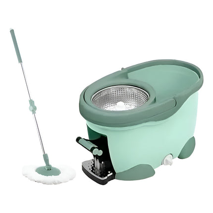 Mopa Giratoria 360 Con Pedal Cesta Acero Inoxidable Premiun  V