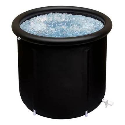 Bañera De Inmersión En Hielo Ice Pod Tina Portátil 78x80cm Negro