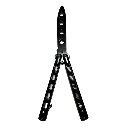 Navaja Mariposa Practica Trainer Entrenamiento Truco S/filo Negro