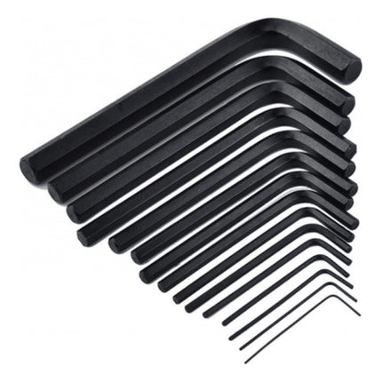 Juego De Llaves Allen 30 Unidades Cromo Vanadio Negro