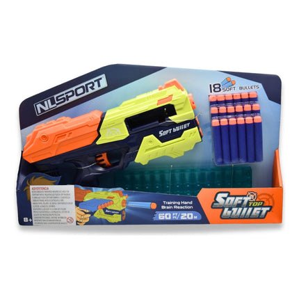 Pistola Lanza Misiles De Espuma Con Cargador 29x19cm X