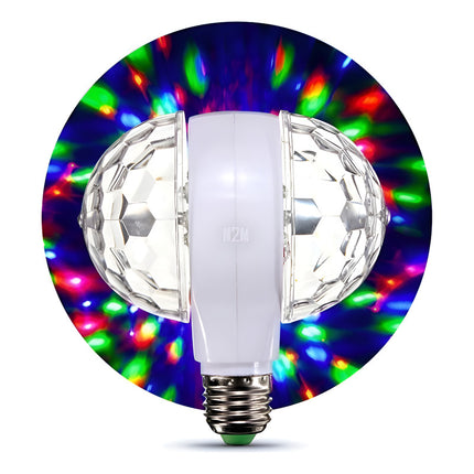 Lampara Disco Ld Doble Rgb Colores Pase E27 Rgb Rgb
