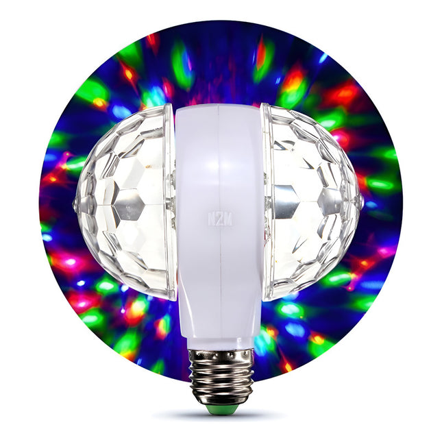 Lampara Disco Ld Doble Rgb Colores Pase E27 Rgb Rgb