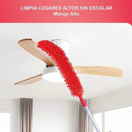 Plumero Largo Limpiador De Polvo Microfibra Lf2202 Flúor