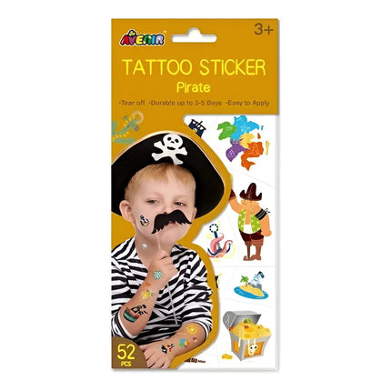 Tatto Stickers Pirats Tatuajes Adhesivos Multicolor Tatuajes Adhesivos De Piratas