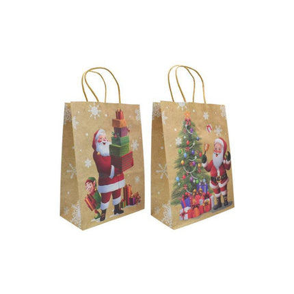 Bolsa De Papel De Navidad Para Regalos 25.5x18x9cm Ccm00646 V