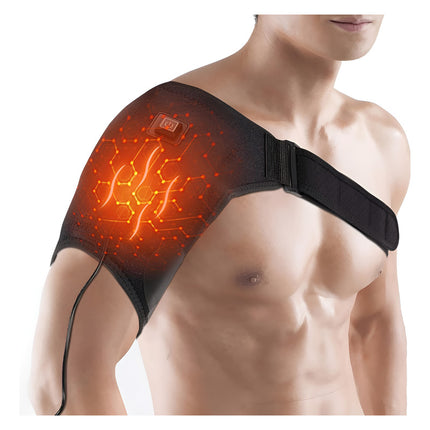 Hombrera Neopreno Con Calor Ortopedica  Soporte Espalda.  Negro