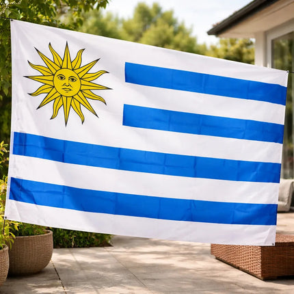 Bandera De Uruguay 60 X 100 Cm St23276 Blanco Y Celeste