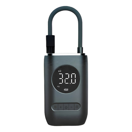 Inflador Compresor Portátil Digital Recargable Usb Sku: 7262 Negro