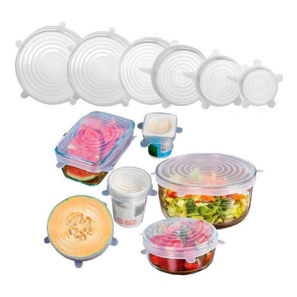 Tapas De Silicona Son Adaptables Y Reutilizables Set De 6