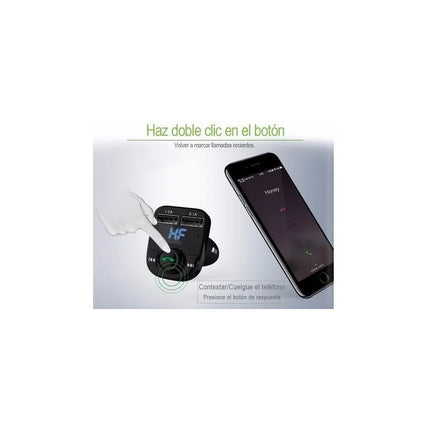 Transmisor Fm Para Auto X8 Sd/fm Bluetooth