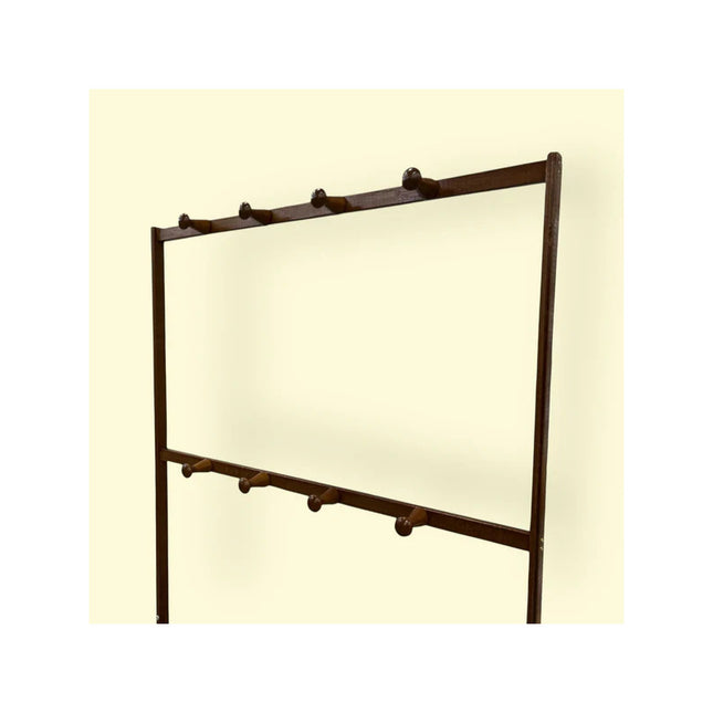 Estante Estanteria   Perchero Metal Y  Mdf Marrón