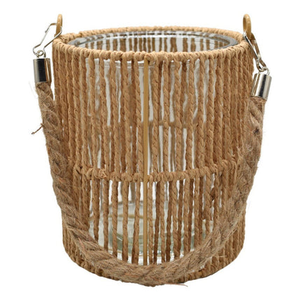 Fanal De Vidrio Rustico Con Asa Cgf00921 V