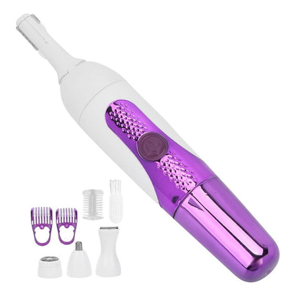 Depilador  Facial+ Cejas Y Patillera 6 En 1 Boxili Blanco
