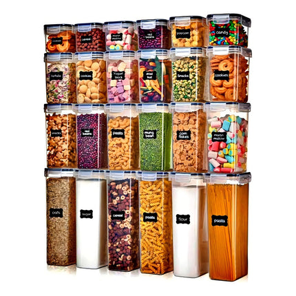 Juego Tarros Herméticos Contenedores Recipientes Organizadores 24