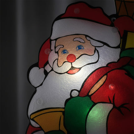 Cartel Diseño Navideño Con Luces 45x23cm. X