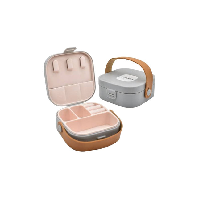 Mini Estuche Organizador De Joyas 9x9x4cm.