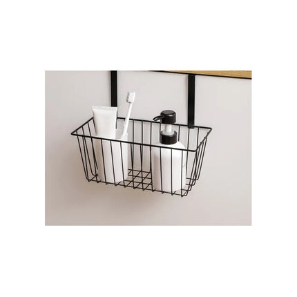 Canasto/cesta Organizador Colgante Para Rejillas O Puertas  Negro/blanco