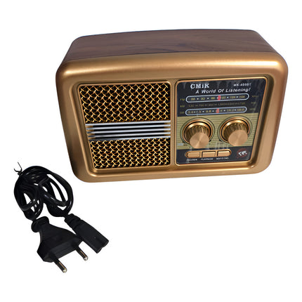 Radio Recargable Y A Pila Mod: 499 Bt Cmik V