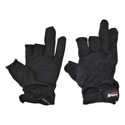 Guantes De Dos Dedos Para Pesca Negros