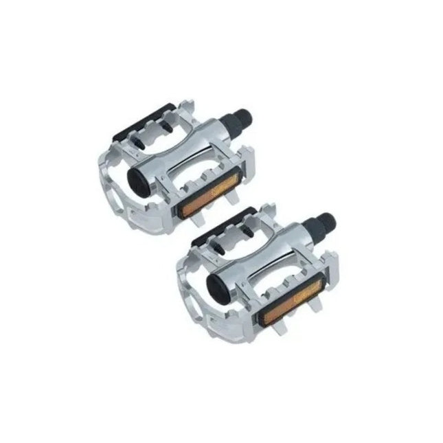 Pedales De Bicicleta Aluminio Pedal Bici Metal Grises X2 Gris
