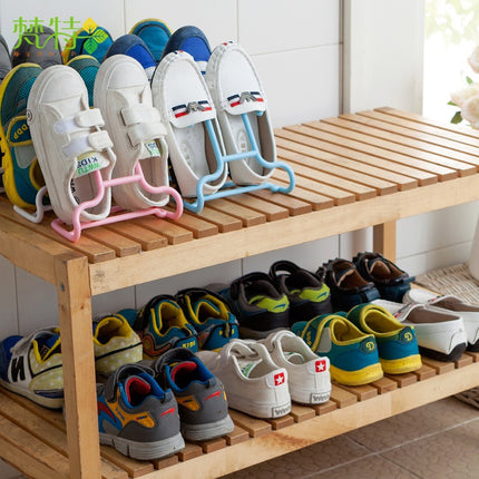 Organizador De Zapatos De Plástico X2 Estilo Percha Varios