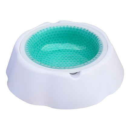 Plato Para Mascotas Conservador De Frio Agua Fresca  Blanco