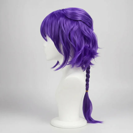 Peluca Violeta Para Cosplay Largo 60cm Violeta 1