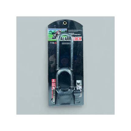 Candado Con Alarma Modelo Largo Negro