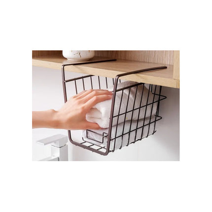 Estante Organizador Colgante De Metal Debajo De Mesa Estante