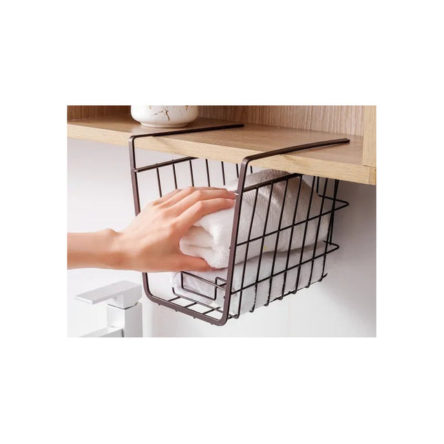 Estante Organizador Colgante De Metal Debajo De Mesa Estante