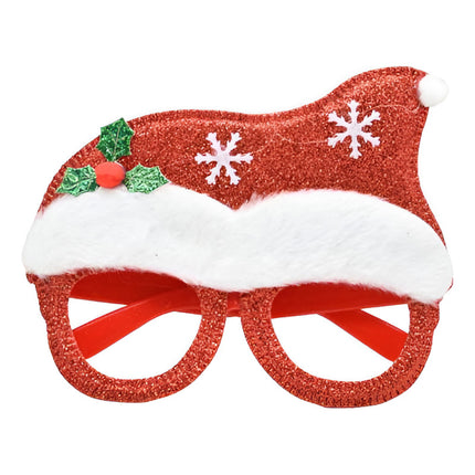 Lentes De Navidad 15cm Ccm00078 Rojo