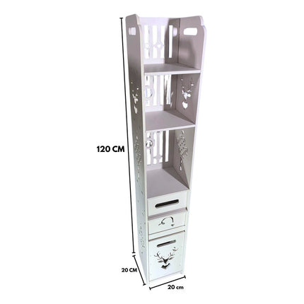 Organizador De Baño Mueble Madera Zy8059-20 V