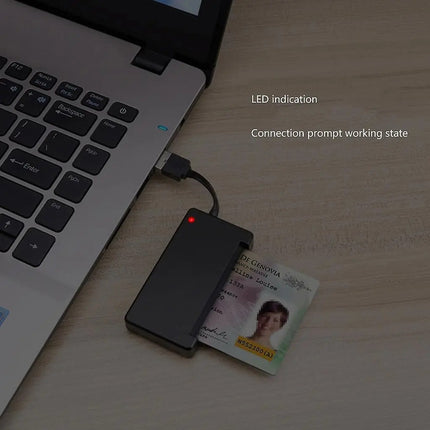 Lector Inteligente De Cédula De Identidad Usb Sum Id Negro