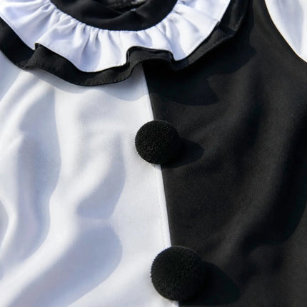 Disfraz Payaso Terrifier Para Niños Completo Negro Y Blanco Xl