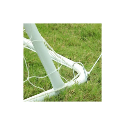 Arco De Futbol De Acero Con Red 213x150x75cm. Blanco