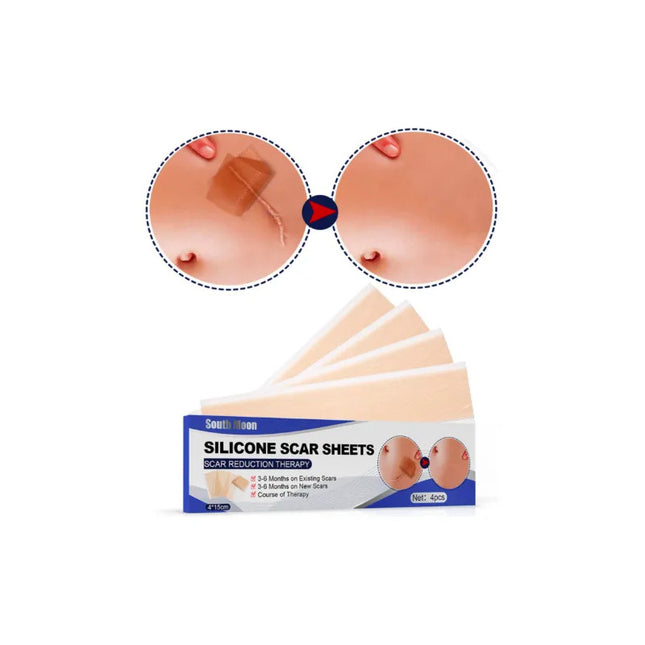 Parche Reductor De Cicatrices X4 Pcs. Silicone Scar Beige