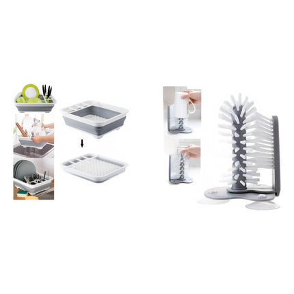 Seca Platos De Silicona + Lava Vasos Ventosas Varios